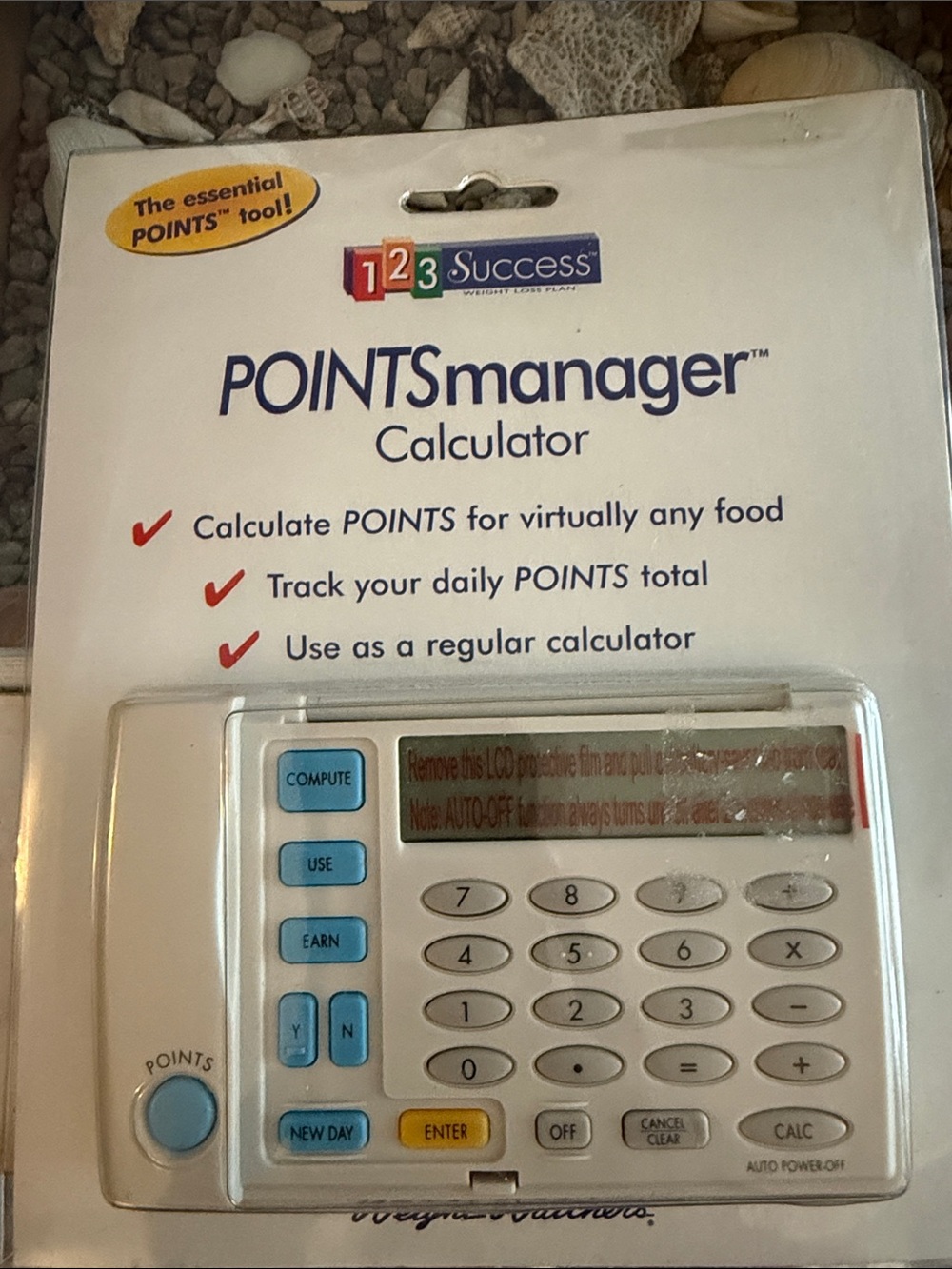 Weight Watchers POINTSmanager Calculator - White with Blue Buttons